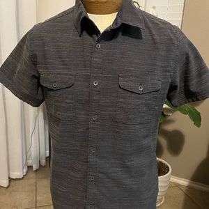 Short Sleeve button down- Grey